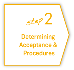 step2 Determining Acceptance & Procedures