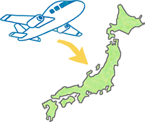 インターン受入・来日のイメージ