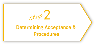 step2 Determining Acceptance & Procedures