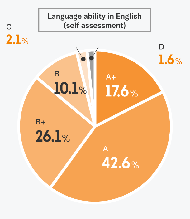 Interns’ linguistic abilities